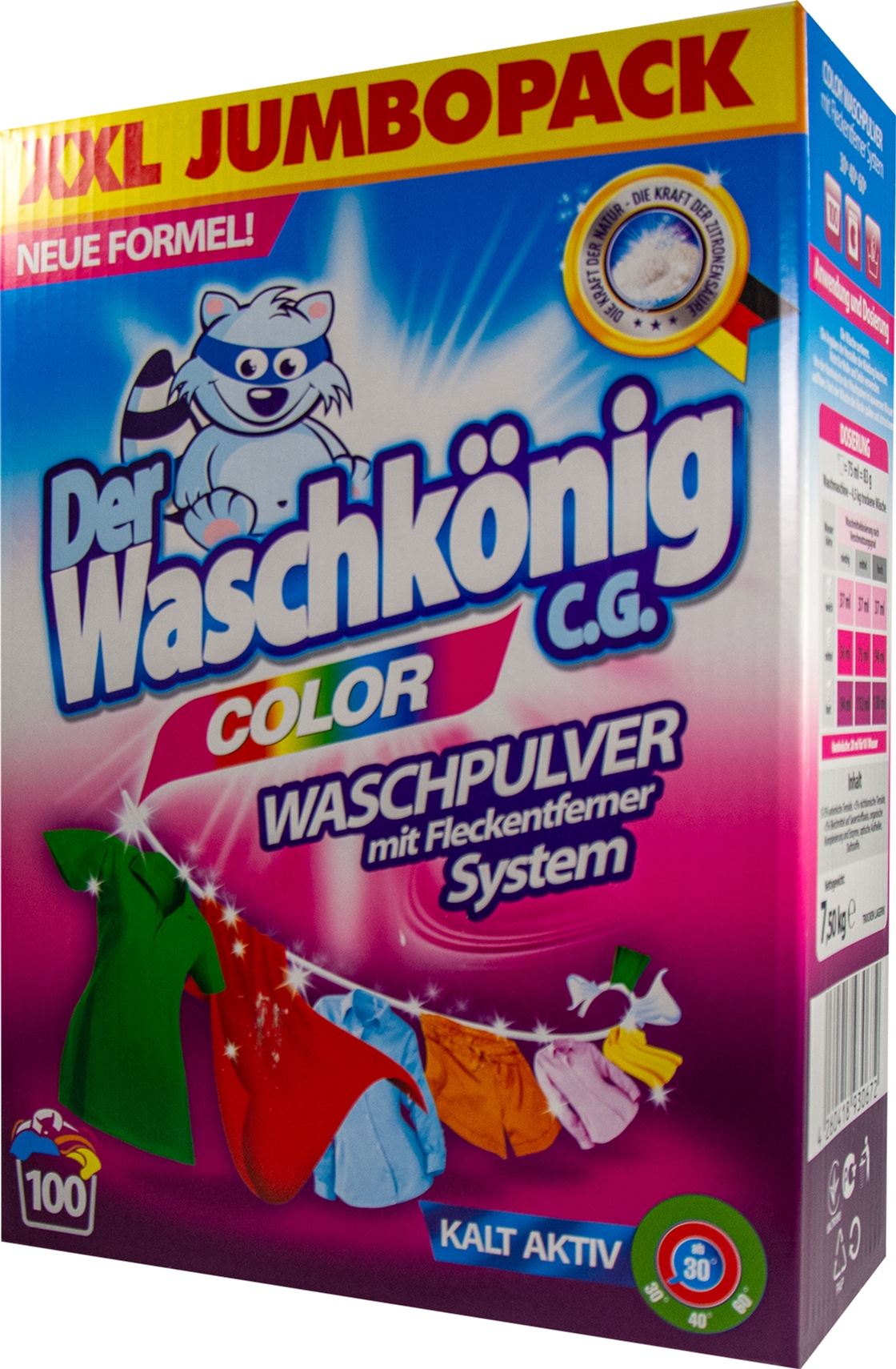 Акция на Порошок для стирки Waschkonig Color 7.5 кг (4260418930672) от Rozetka UA