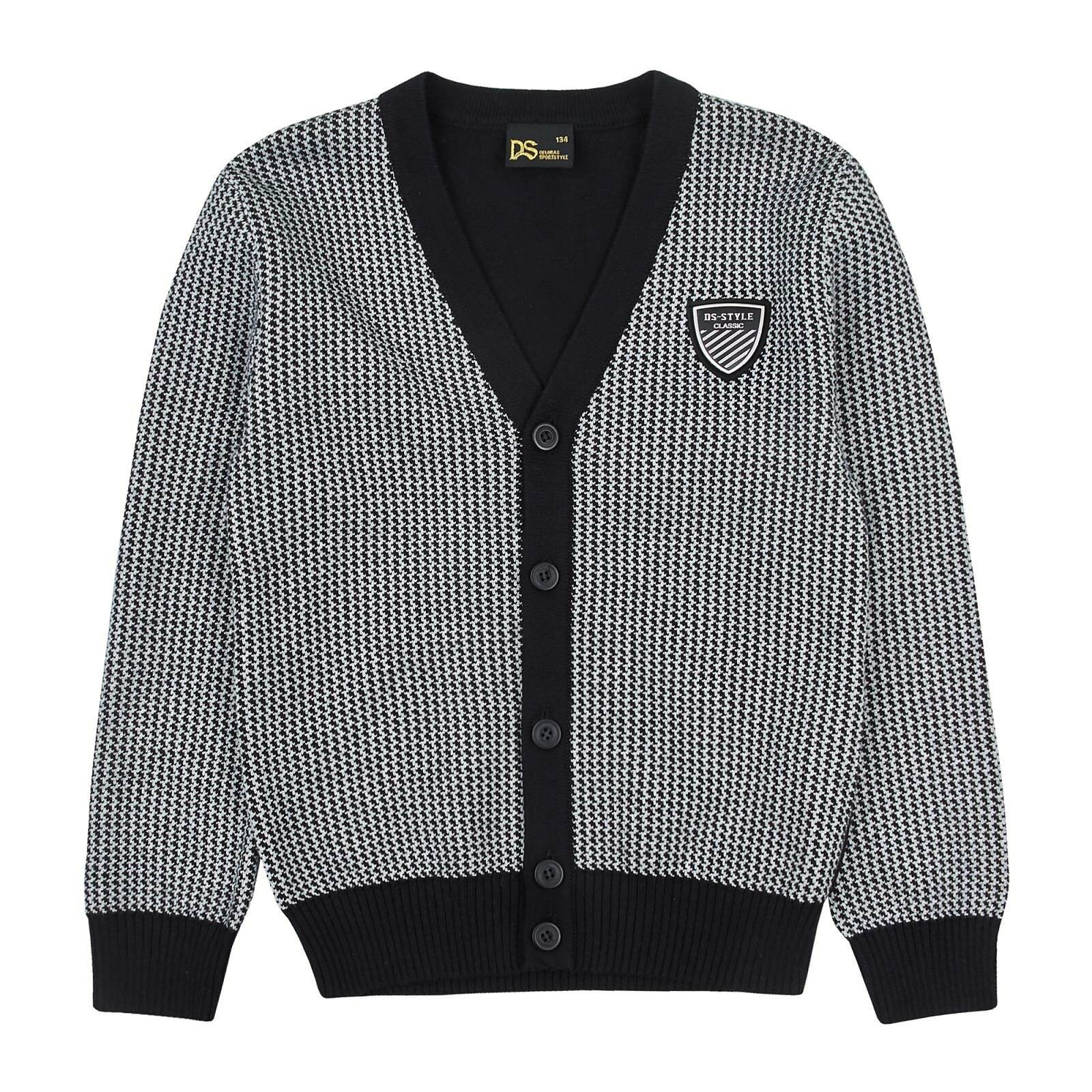 

Кофта мальчика черная с серым Арт. 50965-14 Deloras 158 р