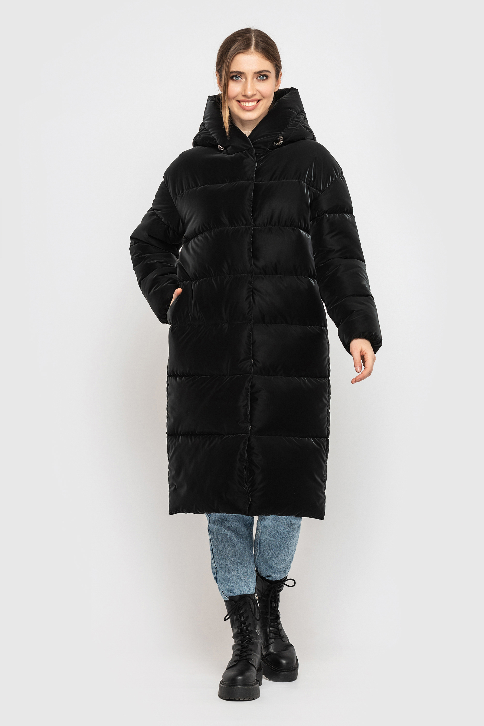 

Пуховик KATTALEYA 323_Б_М  черный матовый бархат 12892, Пуховик KATTALEYA 323_Б_М 46 черный матовый бархат 12892