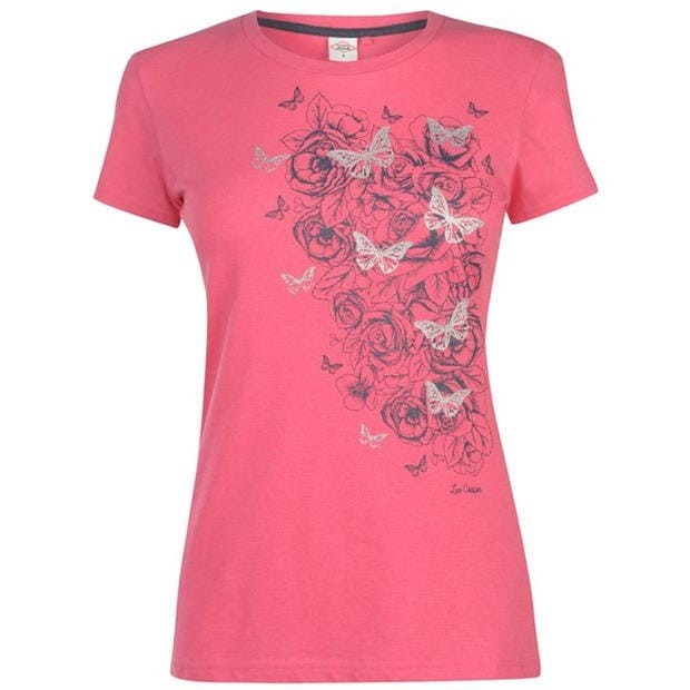

Футболка Lee Cooper Classic T Shirt  Розовый 65829606, Футболка Lee Cooper Classic T Shirt M Розовый 65829606