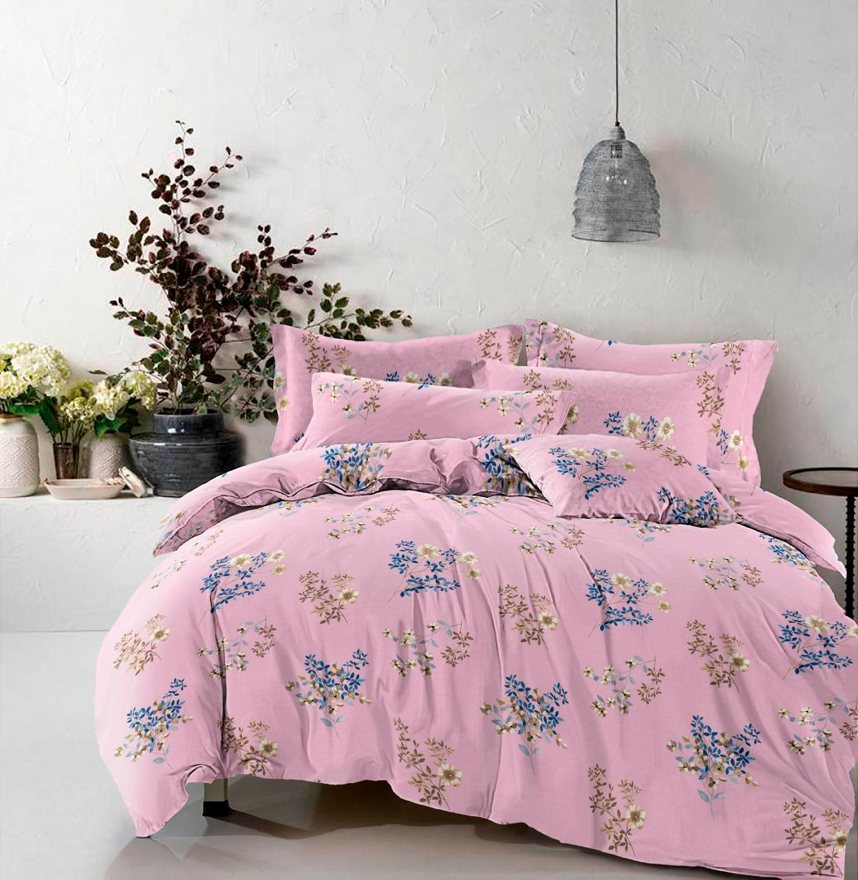 

Комплект постельного белья MirSon Бязь Premium 17-0439 Pink split 143х210х2