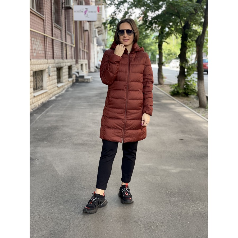 

Пальто с капюшоном Uniqlo ультралегкое пуховое  бордовое 5156, Пальто с капюшоном Uniqlo ультралегкое пуховое XS бордовое 5156
