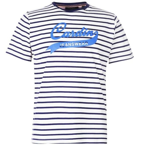 

Футболка Pierre Cardin Striped Jeans Wear T Shirt Mens XXL Белый 59456737