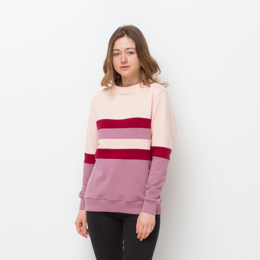 

Свитшот LINS Лика (пудра+сиреневый и бордо) S-RM27(28-29)-S