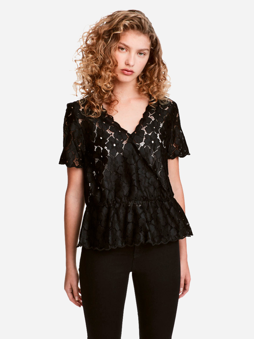 

Блузка H&M 3hm06100020  Черная, Блузка H&M 3hm06100020 38 Черная
