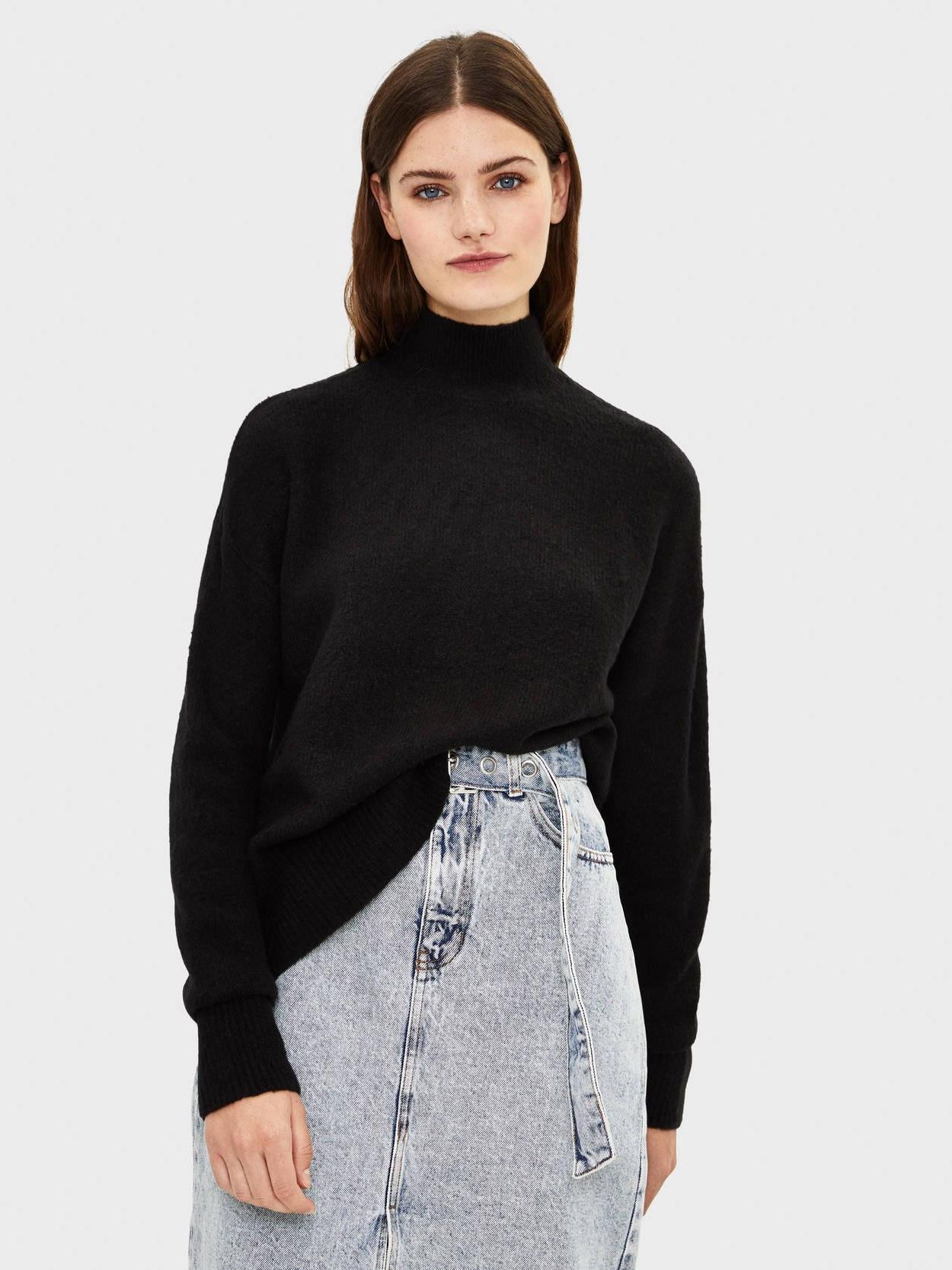 

Свитер Bershka XAZ219348JGXH  Черный, Свитер Bershka XAZ219348JGXH XS Черный