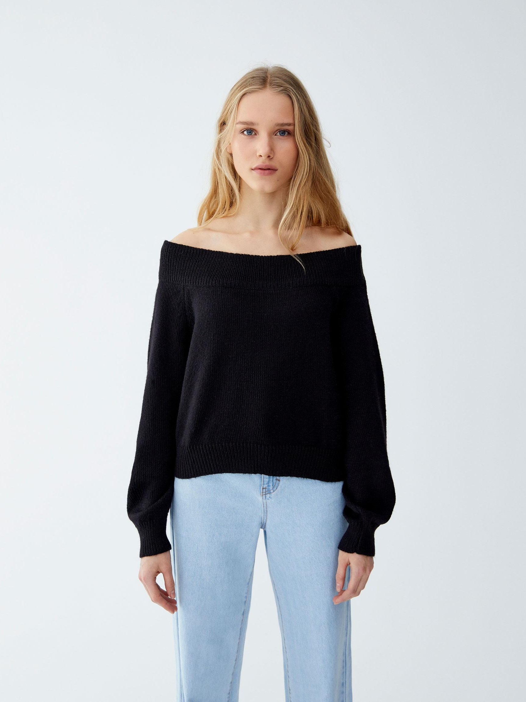 

Джемпер Pull & Bear XAZ221245NPYT S Черный