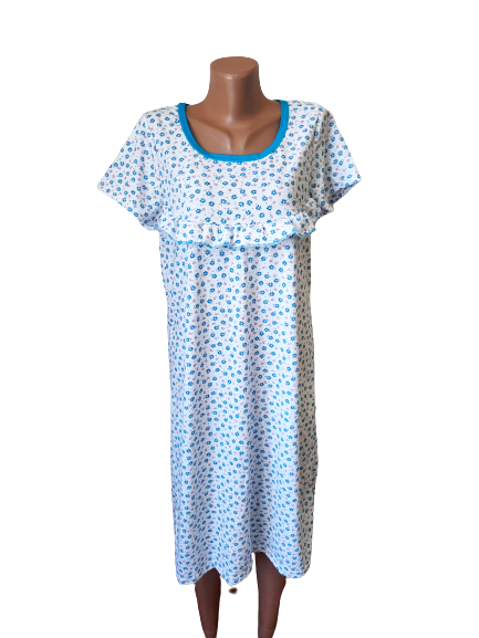 

Хлопковая ночная рубашка размер 58-60 цветочный принт