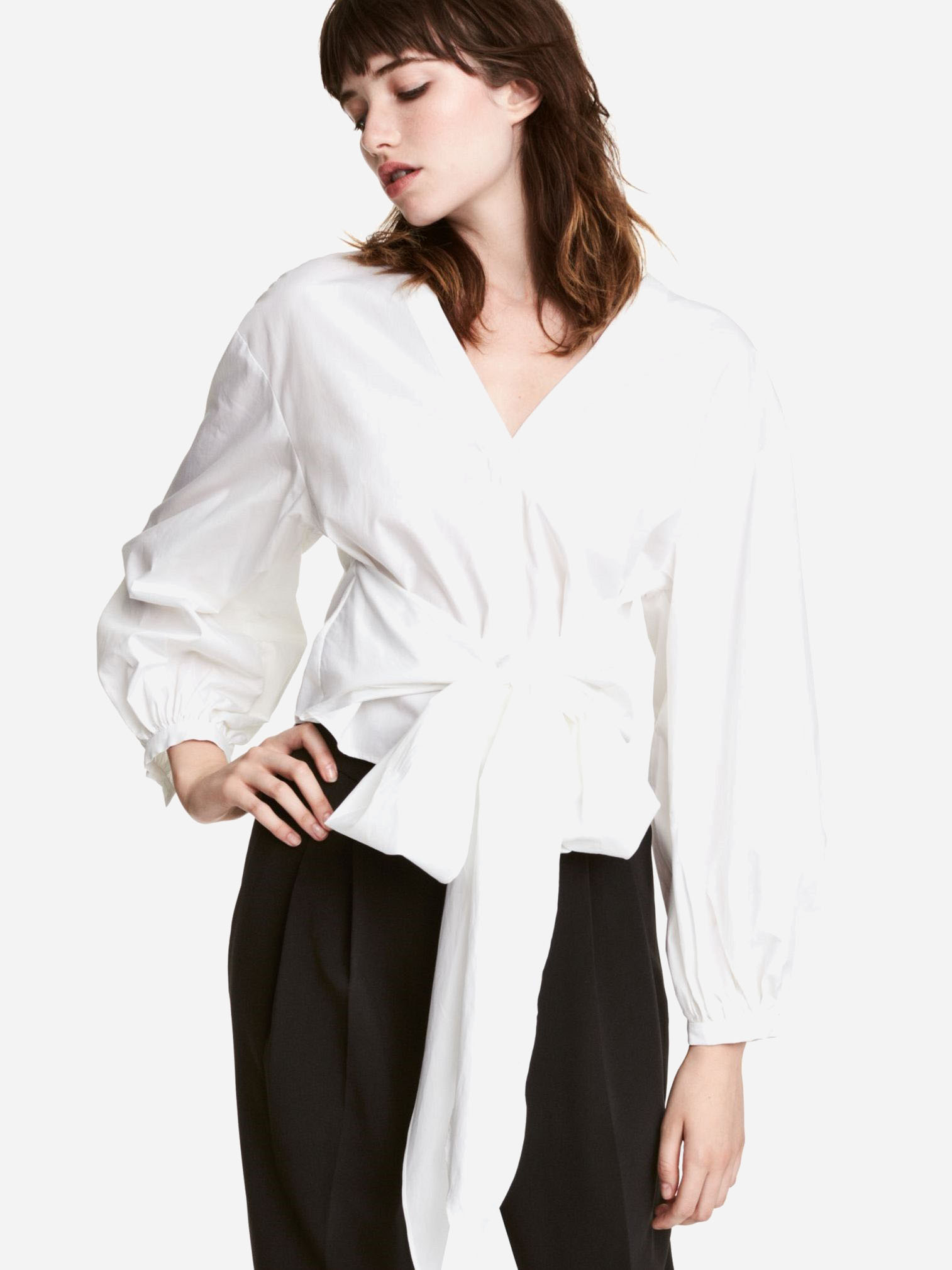 

Блузка H&M 5457156RP12 42 Белая