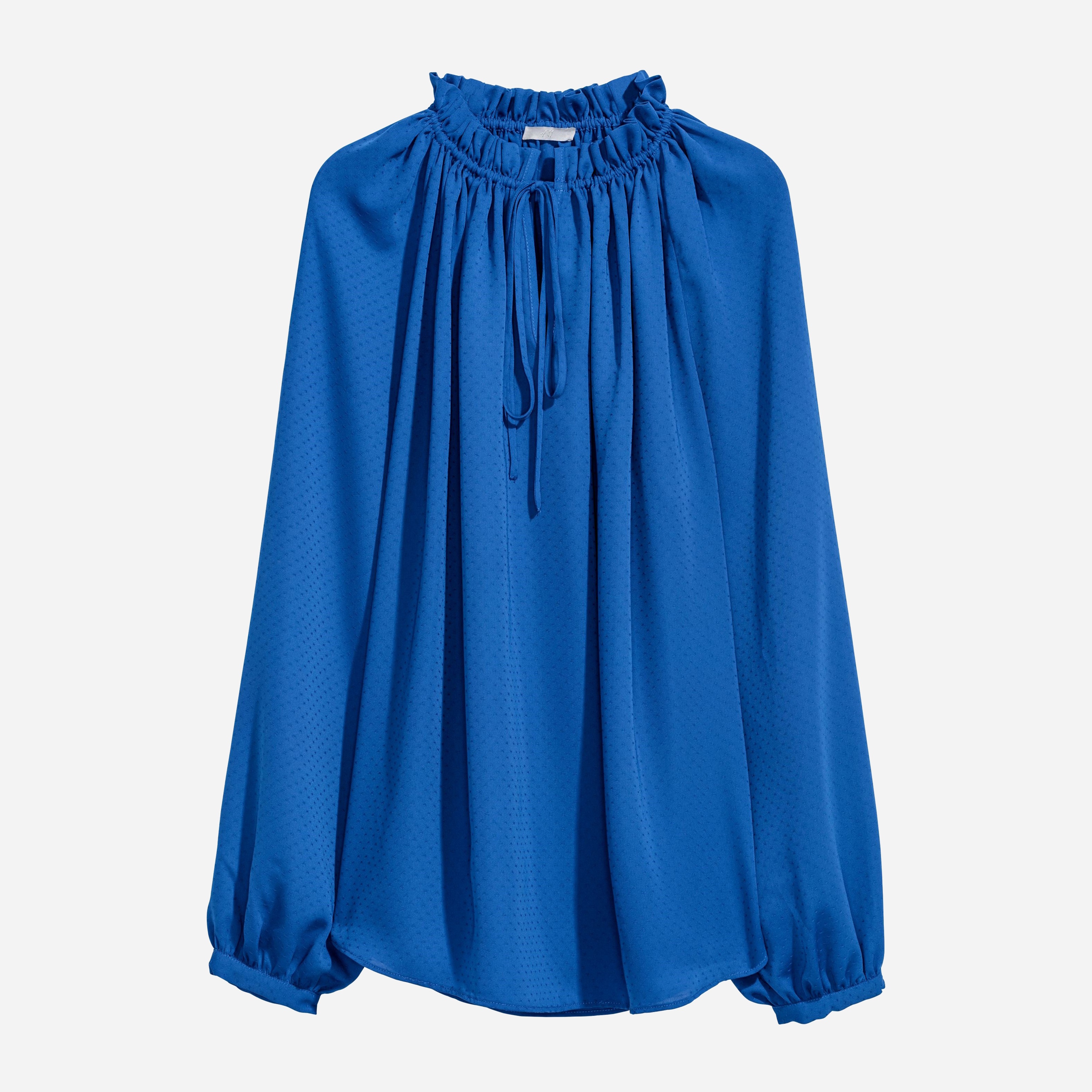 

Блузка H&M 0585877-7  Синяя, Блузка H&M 0585877-7 36 Синяя