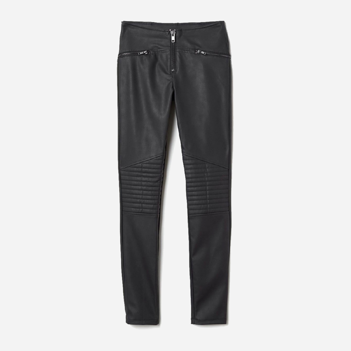 

Брюки из искусственной кожи H&M 0509042-8 36 Черные
