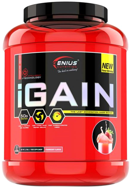

Гейнер Genius Nutrition iGain 2750 г Клубника (5406299542675)