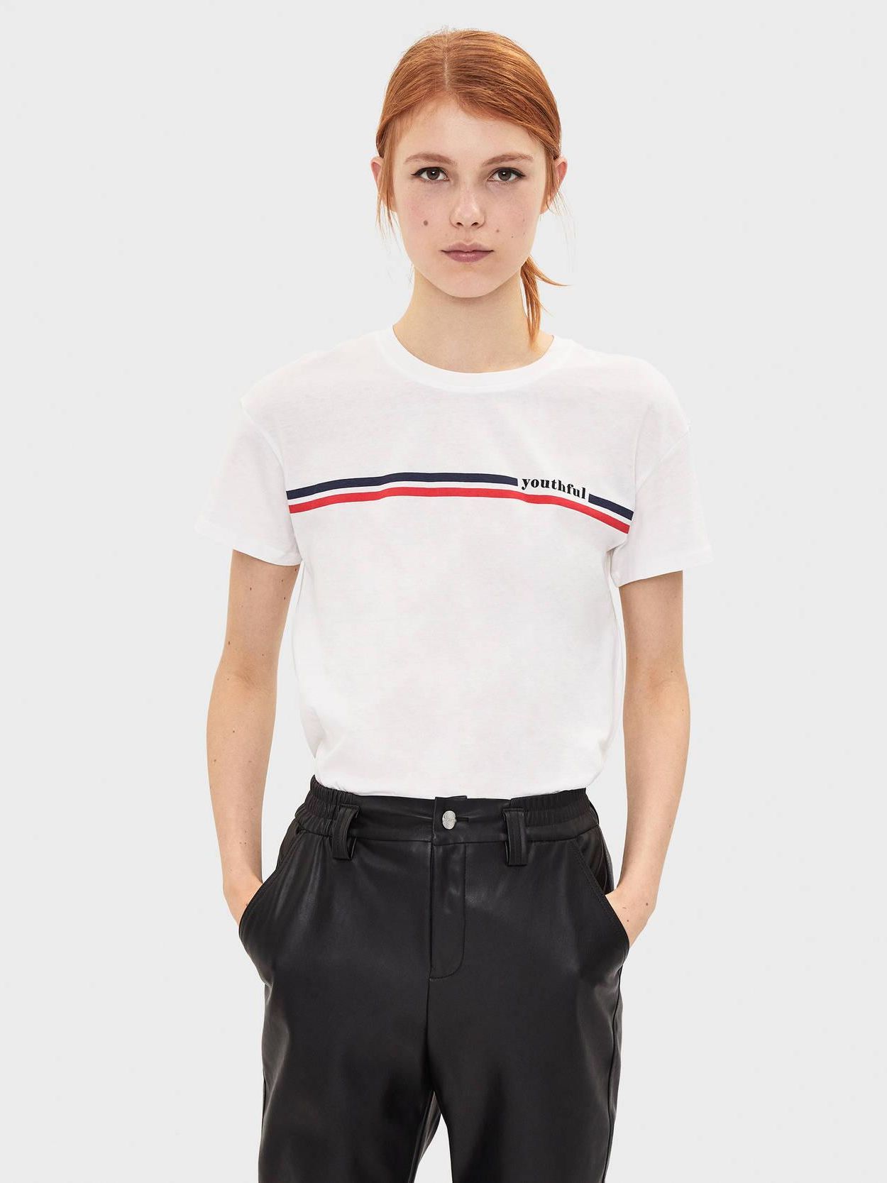 

Футболка Bershka XAZ282212KEGK  Белая, Футболка Bershka XAZ282212KEGK L Белая