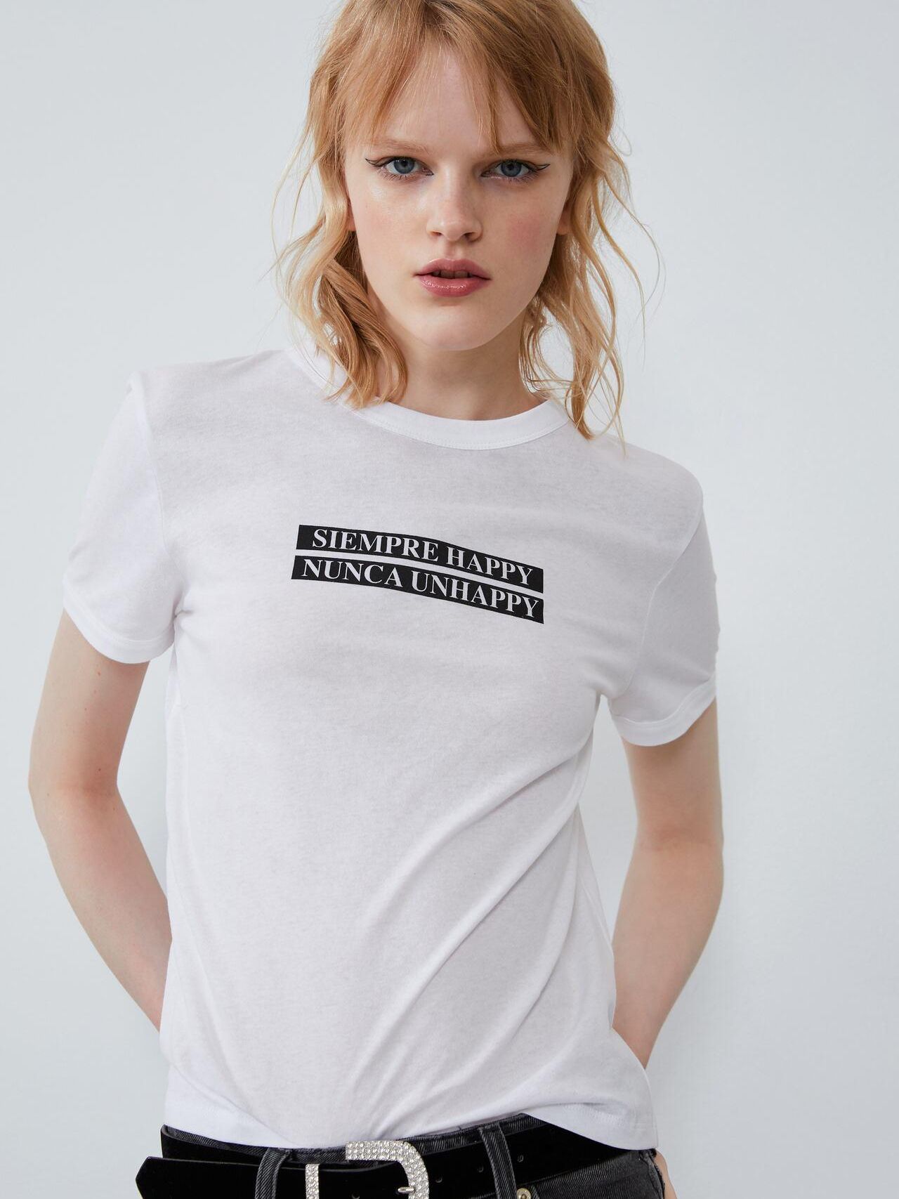 

Футболка Zara XAZ245123CPAI M Белая