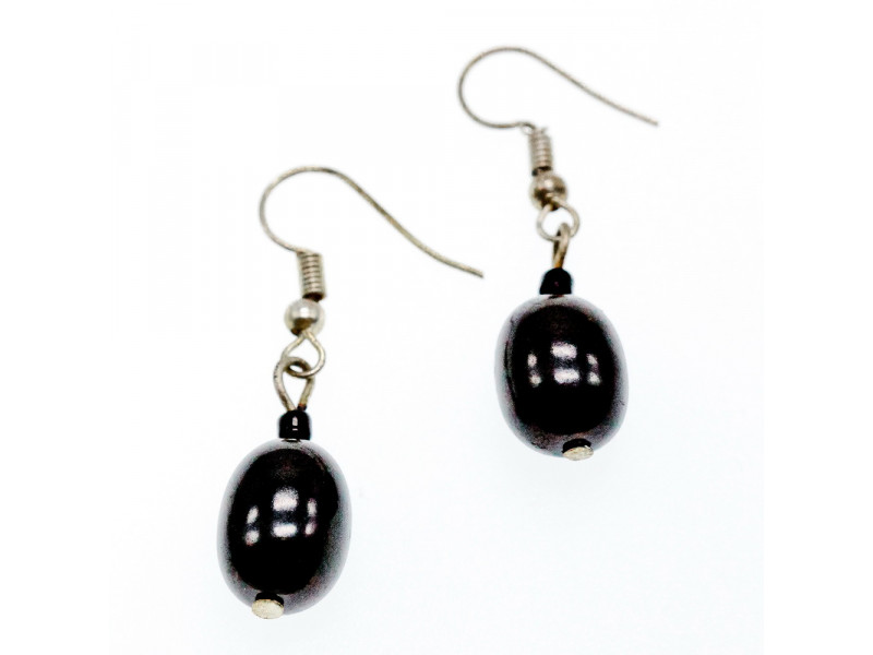 

Серьги с черным агатом Натуральный Sky Jewelry 003468