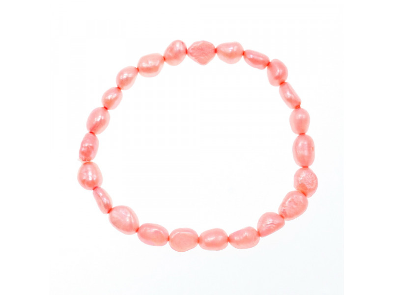 

Браслет на резинке морской крашенный жемчуг Розовый Натуральный Sky Jewelry 003487