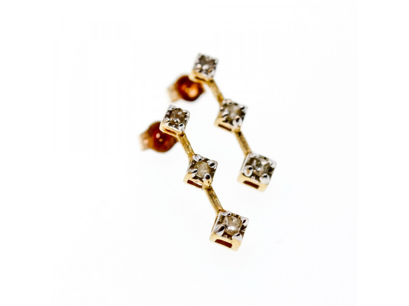 

Золотые серьги с бриллиантами Натуральный Sky Jewelry 003530