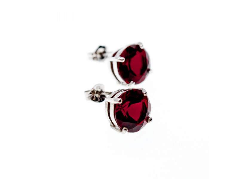 

Серебряные серьги с гранатом Натуральный Sky Jewelry 003526