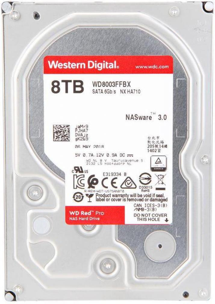 

Жесткий диск Western Digital Red Pro NAS 8TB (WD8003FFBX)