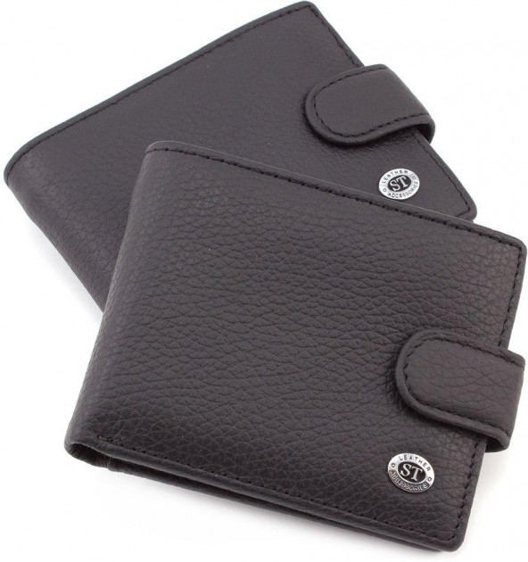 

Мужской кожаный кошелек ST Leather 98320 Черный