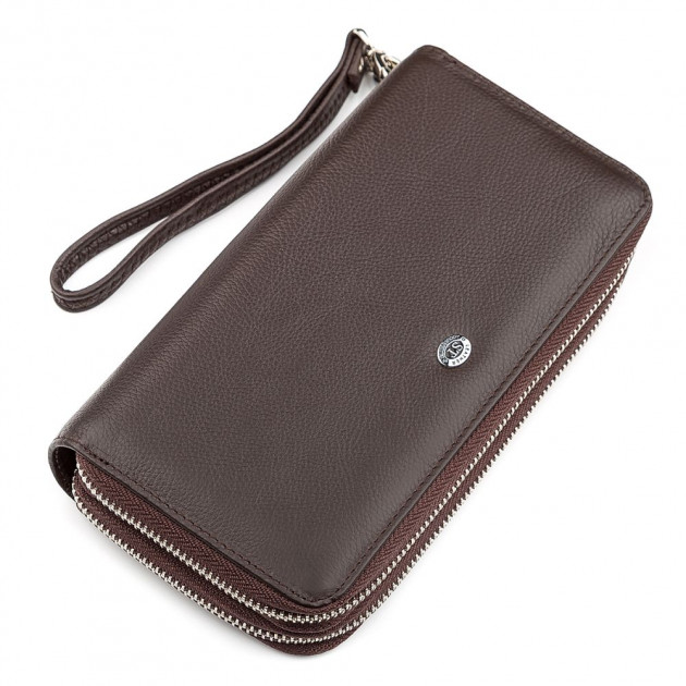 

Мужской кошелек- портмоне кожаное ST Leather 98326 Коричневый