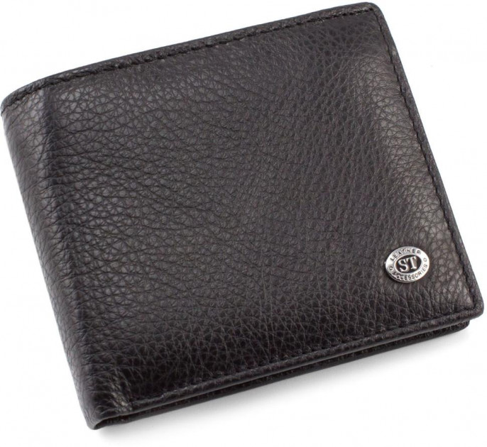 

Мужской кошелек из натуралной кожи ST Leather (ST-3) 98440 Черный