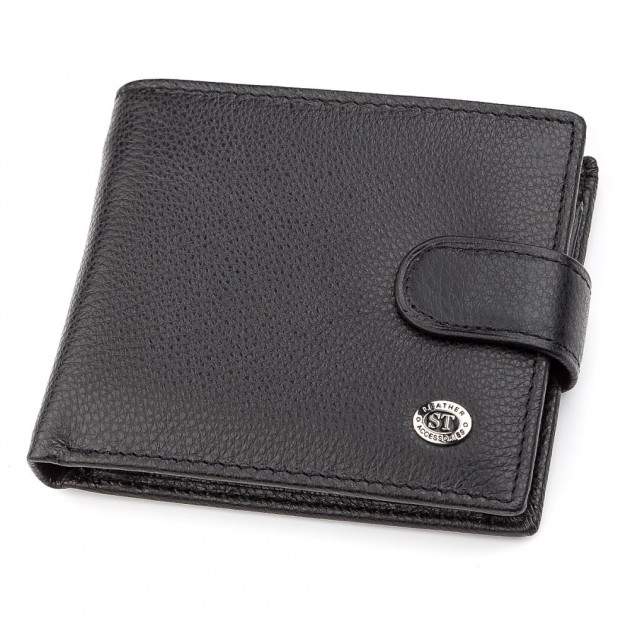 

Мужской кошелек из натуралной кожи ST Leather 98305 Черный