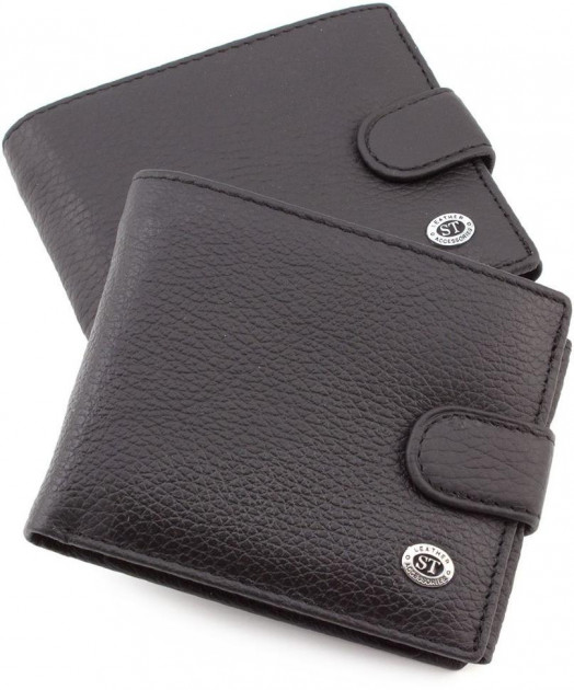 

Мужской кожаный кошелек ST Leather 98300 Черный