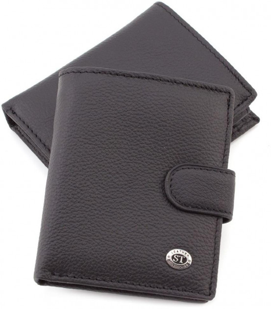 

Мужской кожаный кошелек ST Leather 98331 Черный
