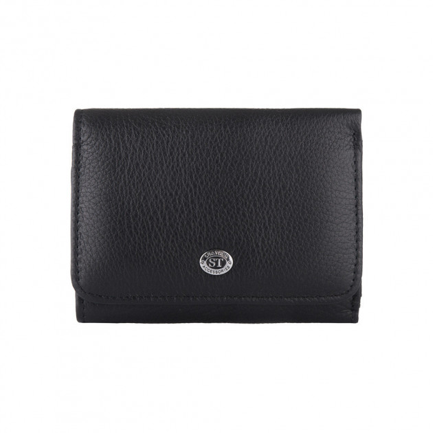 

Кошелек кожаный ST Leather 98456 Черный