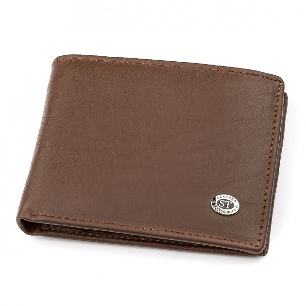 

Кошелек мужской кожаный ST Leather (ST-1) 98296 Коричневый