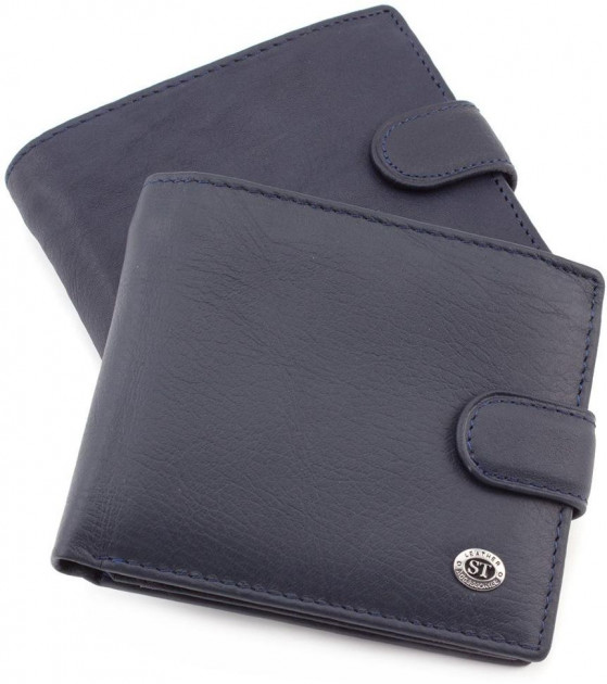 

Мужской кожаный кошелек ST Leather 98338 Синий