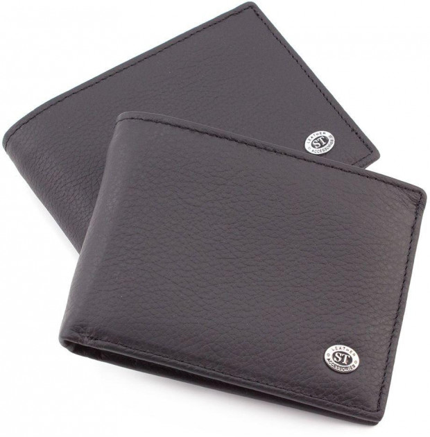 

Мужской кожаный кошелек ST Leather 98313 Черный