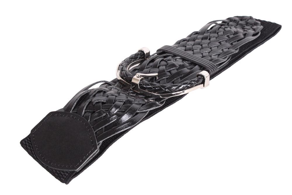 

Классический черный женский пояс экокожа D-Belts S0048 черный (85-105 см х 6 см)