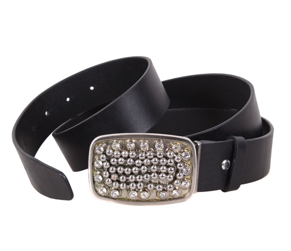 

Ремень с красивой пряжкой D-Belts S1267 черный (120 см х 4 см)