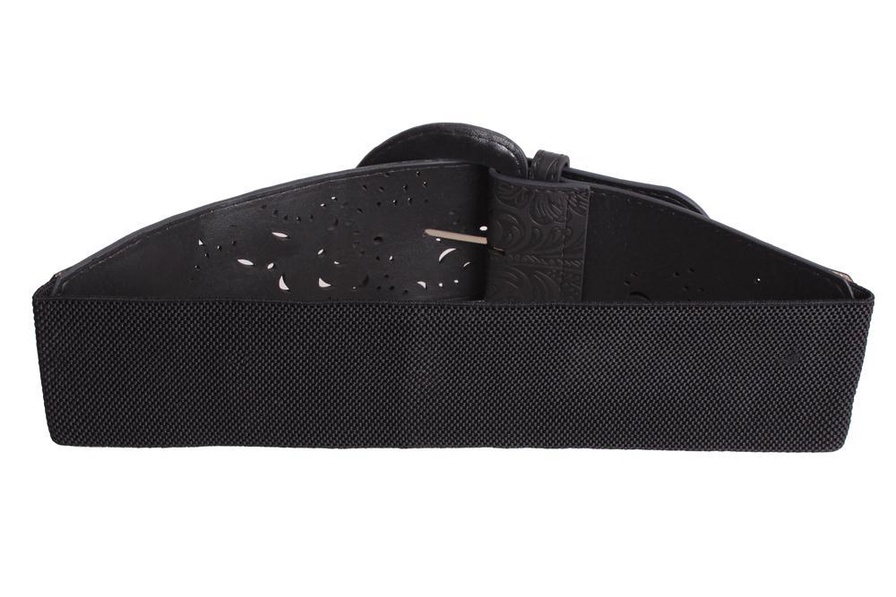 

Широкий женский пояс D-Belts S0049 черный (89-101 см х 7.5 см)