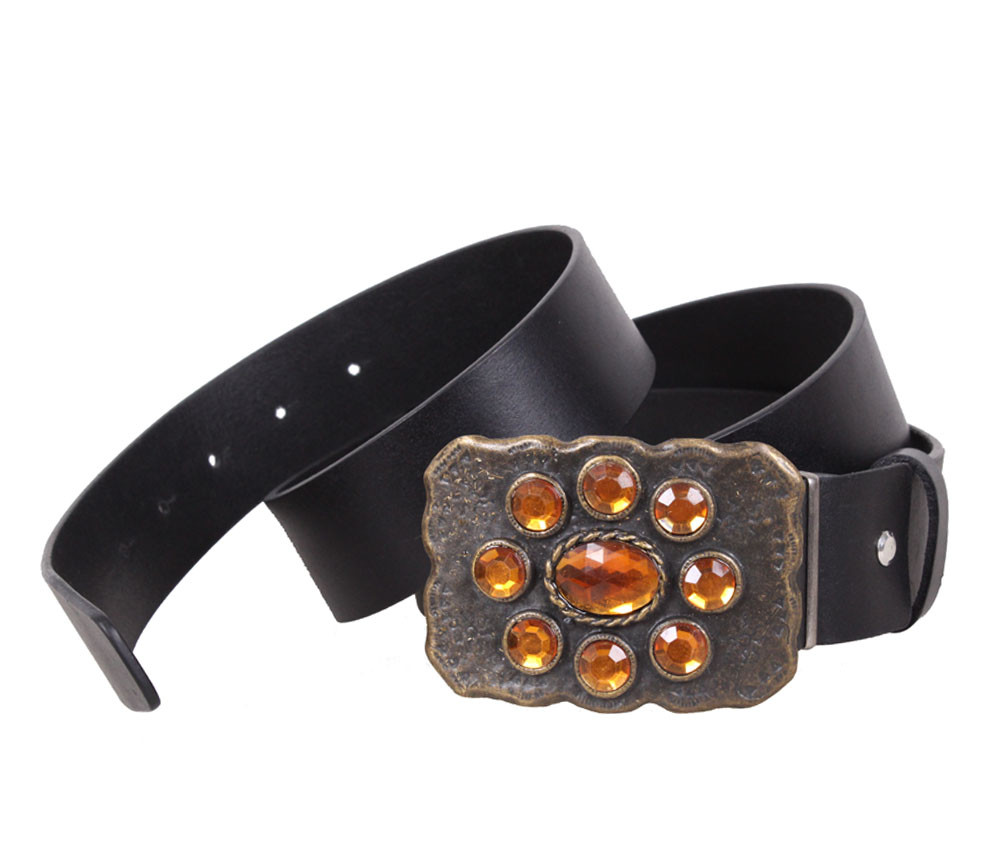 

Ремень из кожи для женщин D-Belts S1259 черный (120 см х 4 см)