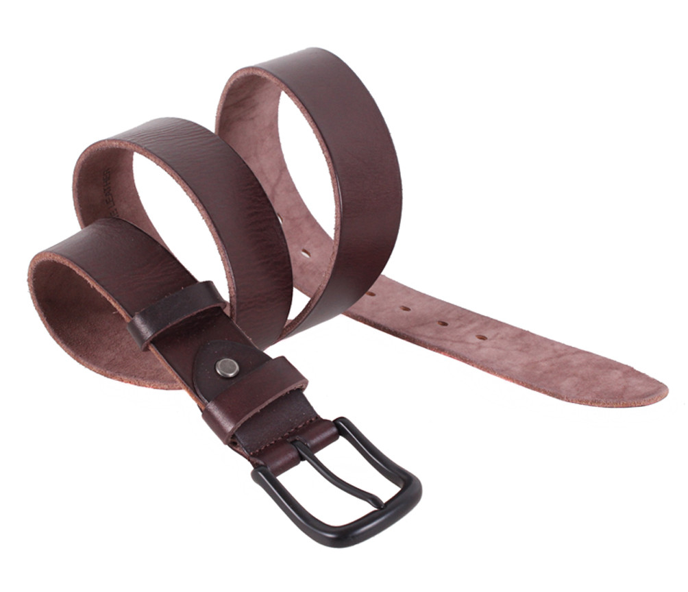 

Мужской ремень из кожи буйвола D-Belts S1025 коричневый (115-125 см х 4 см)
