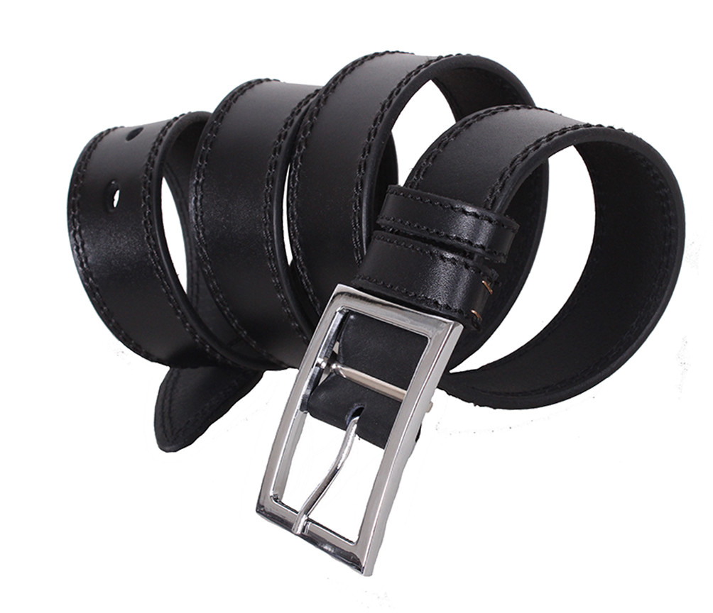 

Мужской кожаный ремень D-Belts S1387 черный (115-125 см х 4 см)