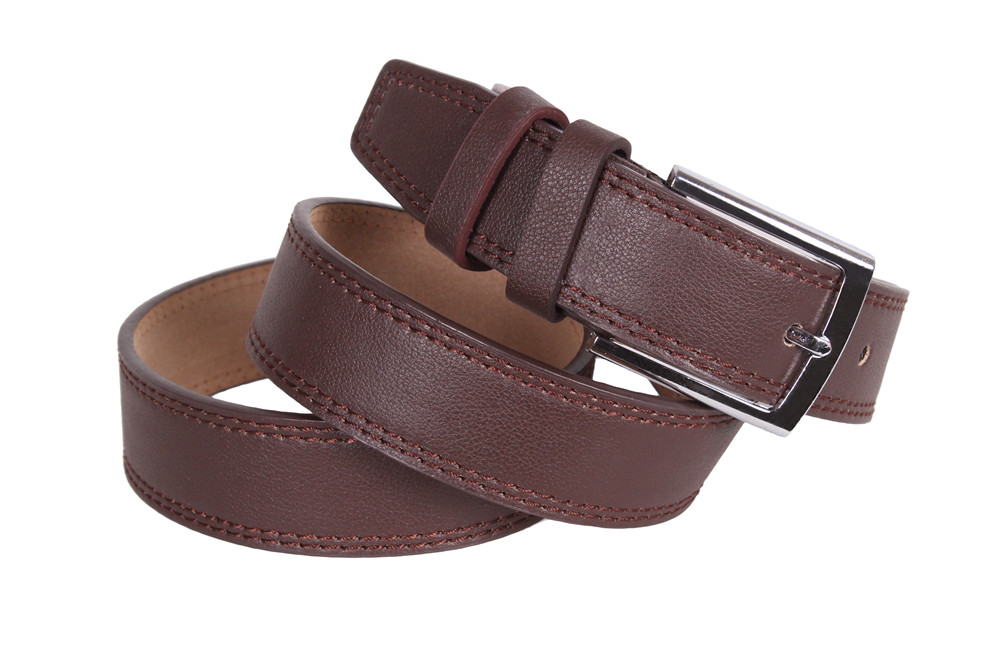 

Стильный ремень для мужчин из эко-кожи D-Belts S0612 коричневый (115 см х 3.5 см)