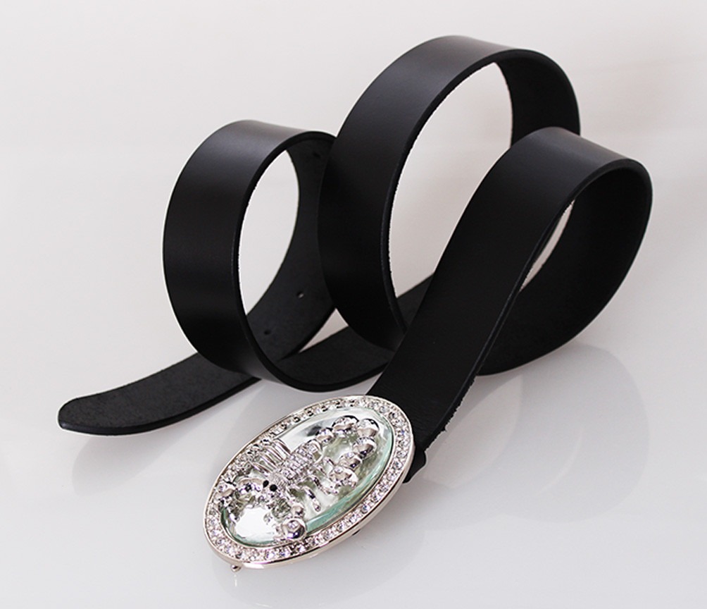 

Женский кожаный ремень под джинсы D-Belts S1460 черный (125 см х 4 см)