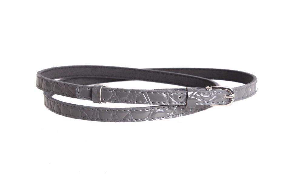 

Женский узкий ремень D-Belts S0520 серый (90-105 см х 1 см)
