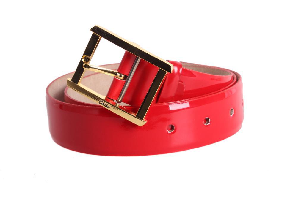 

Модный джинсовый ремень для женщин D-Belts S0718 красный (120 см х 4 см)