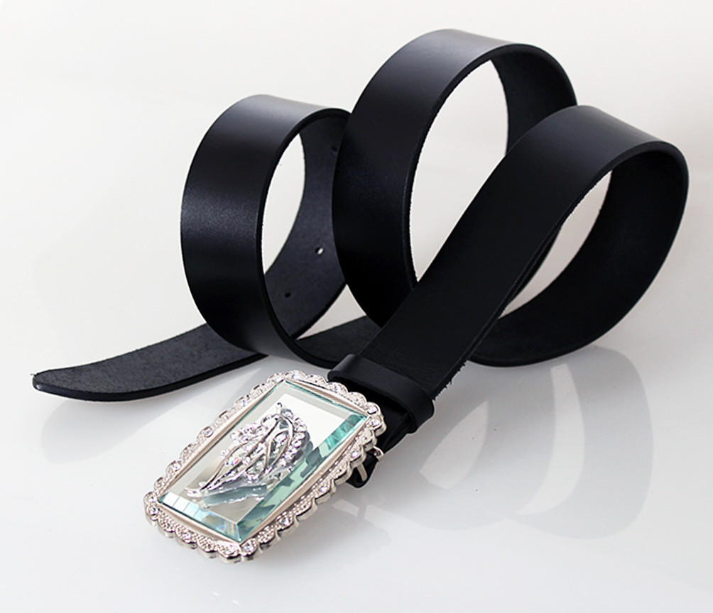 

Женский кожаный ремень под джинсы D-Belts S1452 черный (125 см х 4 см)