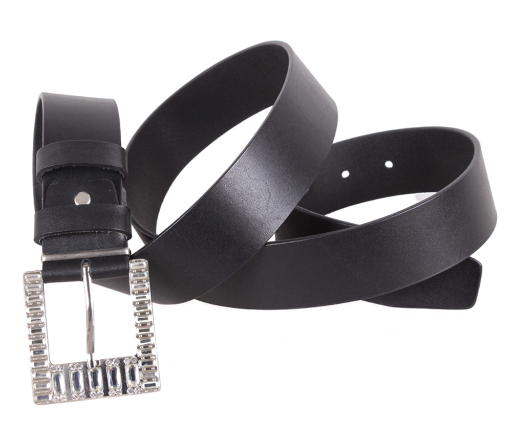 

Женский классический кожаный ремень D-Belts S1141 черный (115-130 см х 4 см)