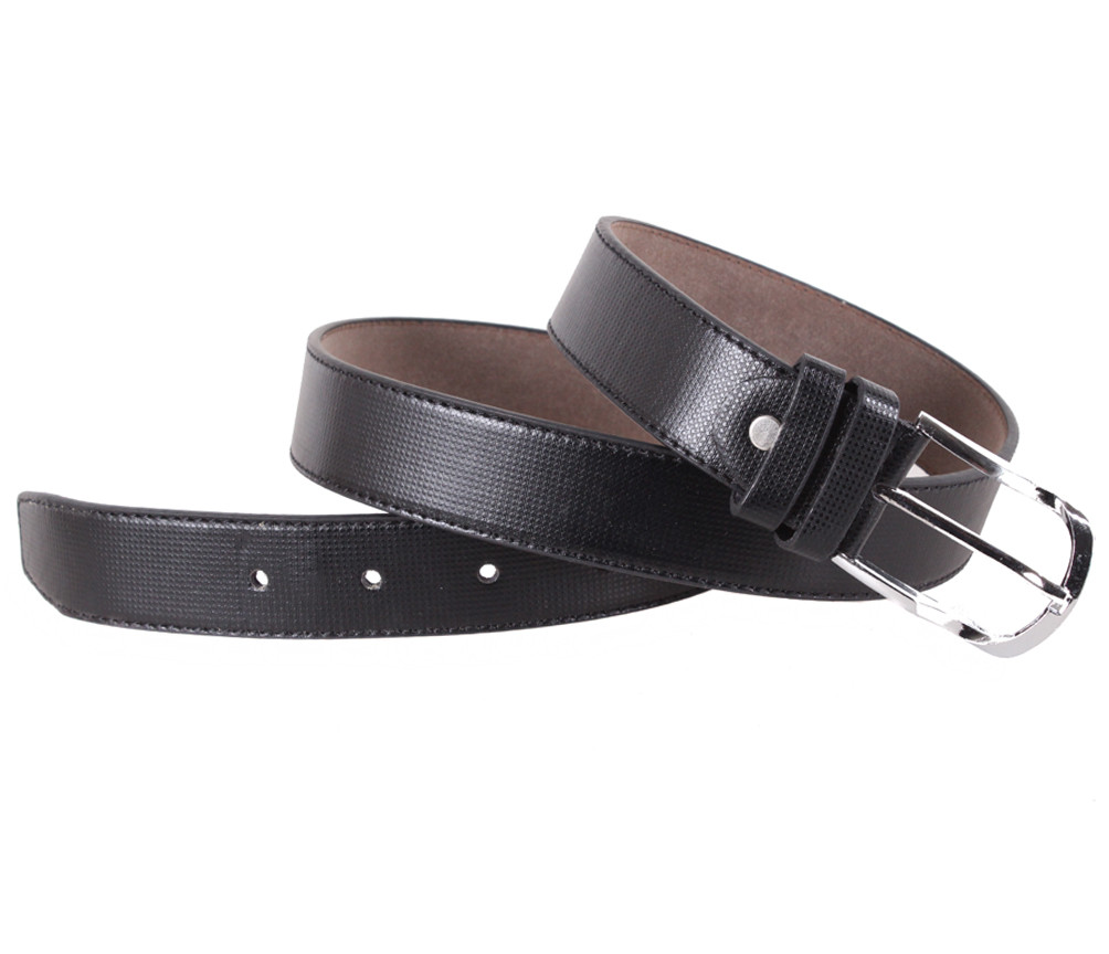 

Строгий ремень для мужчин из эко-кожи D-Belts S0981 черный (110-116 см х 3.3 см)
