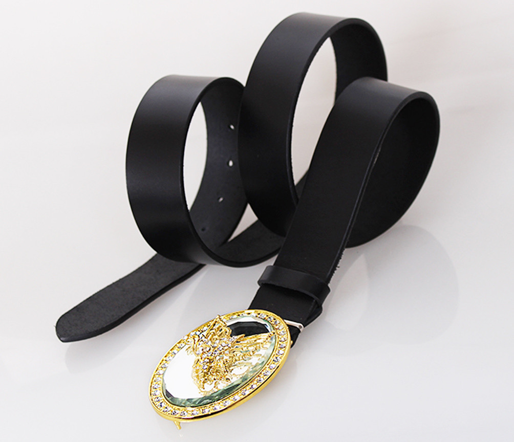 

Женский кожаный ремень под джинсы D-Belts S1457 черный (125 см х 4 см)