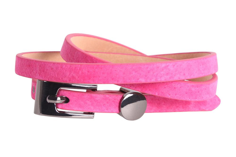 

Женский узкий ремень D-Belts S0483 розовый (100-105 см х 1 см)