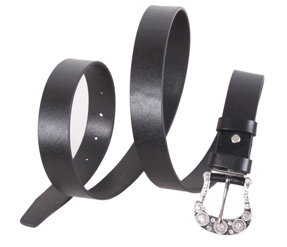 

Кожаный ремень с оригинальной пряжкой D-Belts S0883 черный (115 см х 3 см)