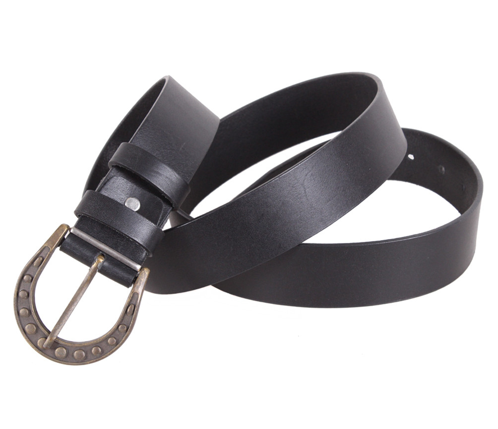 

Женский классический кожаный ремень D-Belts S1147 черный (105-130 см х 4 см)